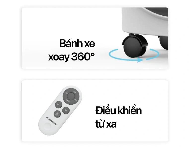 Giải pháp làm mát linh hoạt, giúp bạn mát mọi lúc, sáng mọi nơi