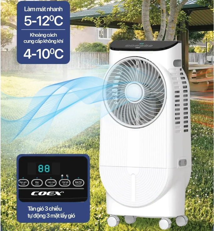 Luồng gió đa chiều, mát lạnh nhưng vẫn tiết kiệm điện