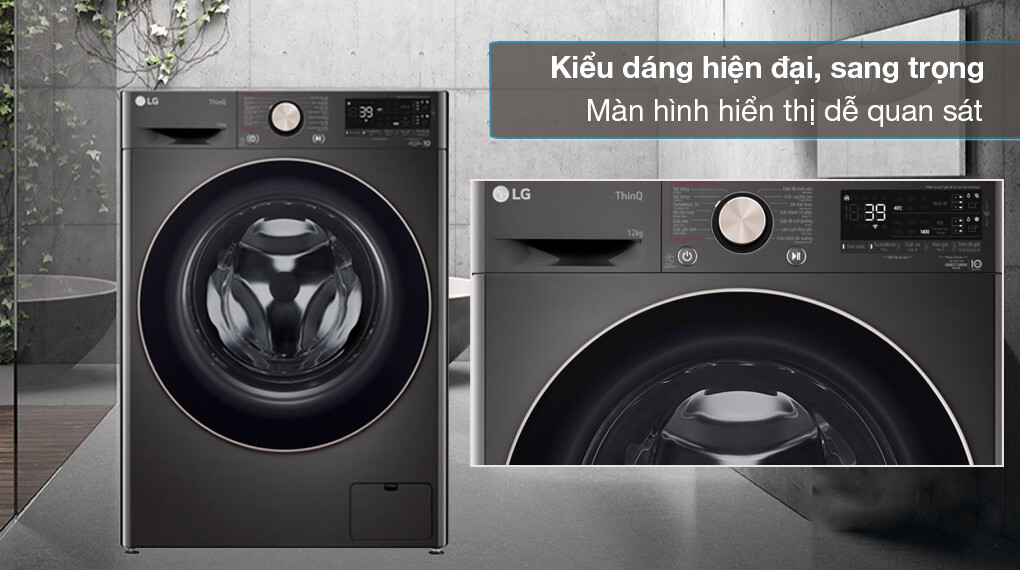 Máy giặt lồng ngang LG AI DD Inverter 12Kg FV1412S3BA