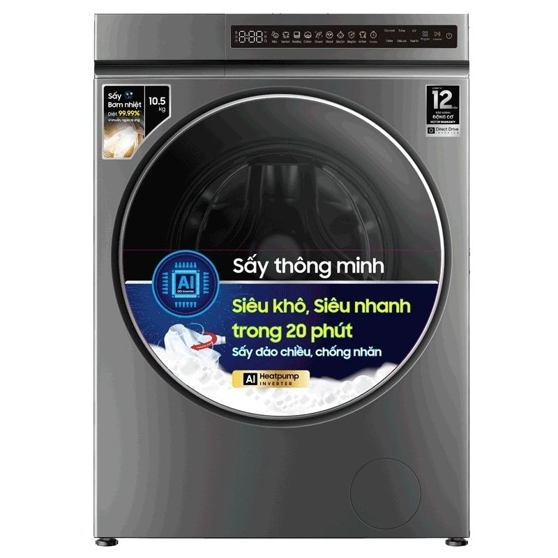 Sấy khô nhanh chóng – Khối lượng lớn lên đến 10.5KG