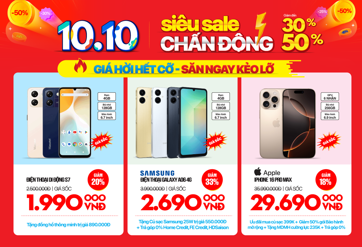 Smartphone, phụ kiện công nghệ rẻ chấn động - Chỉ từ 199K