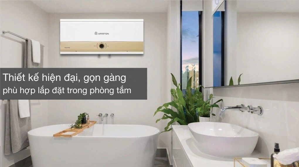 Bình tắm Ariston 30 lít SLIM3 30 RS MT 3KW VN