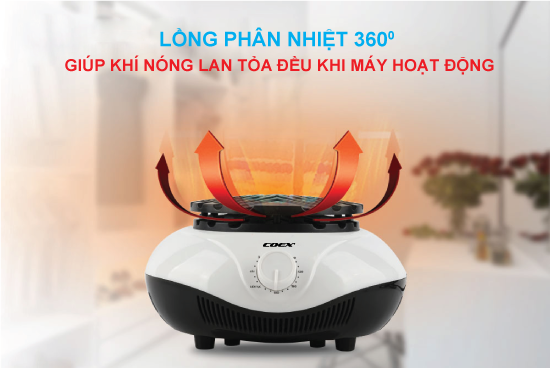 Cơ chế sấy luân chuyển nhiệt 360°