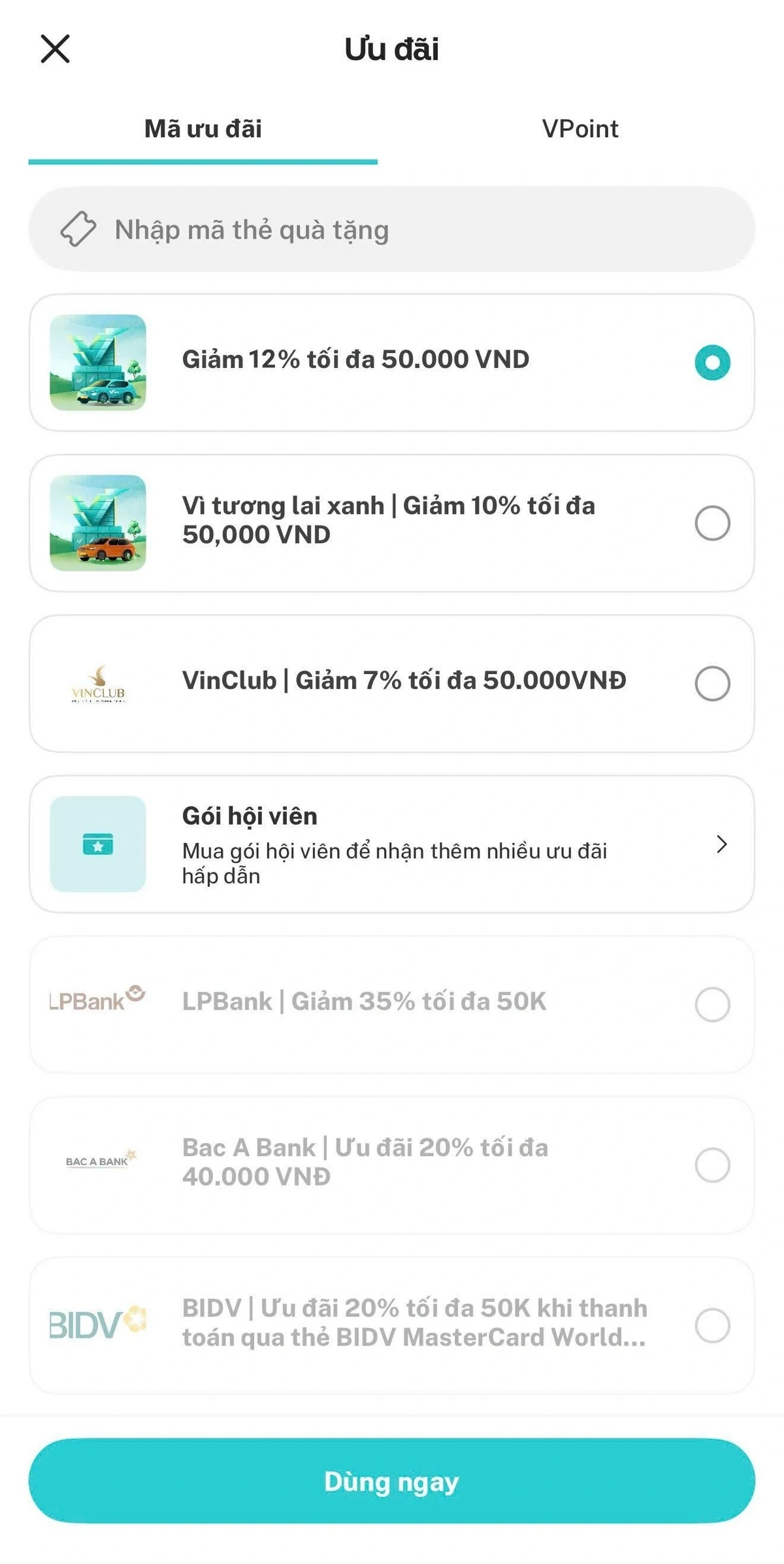 Hướng dẫn áp dụng mã giảm giá Xanh SM 2