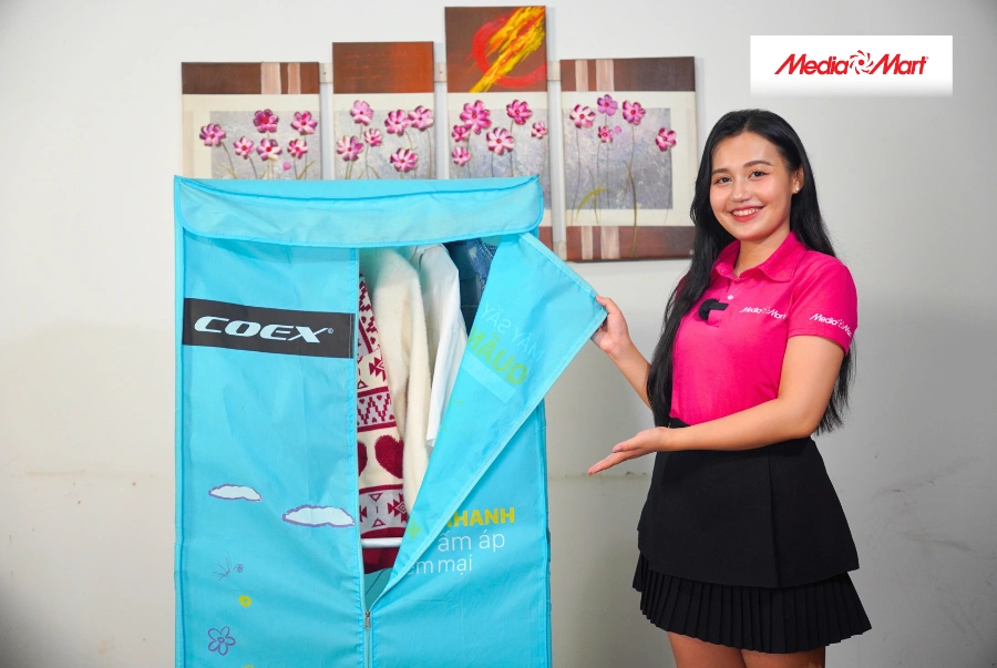 Nhiệt độ sấy đến 65°C