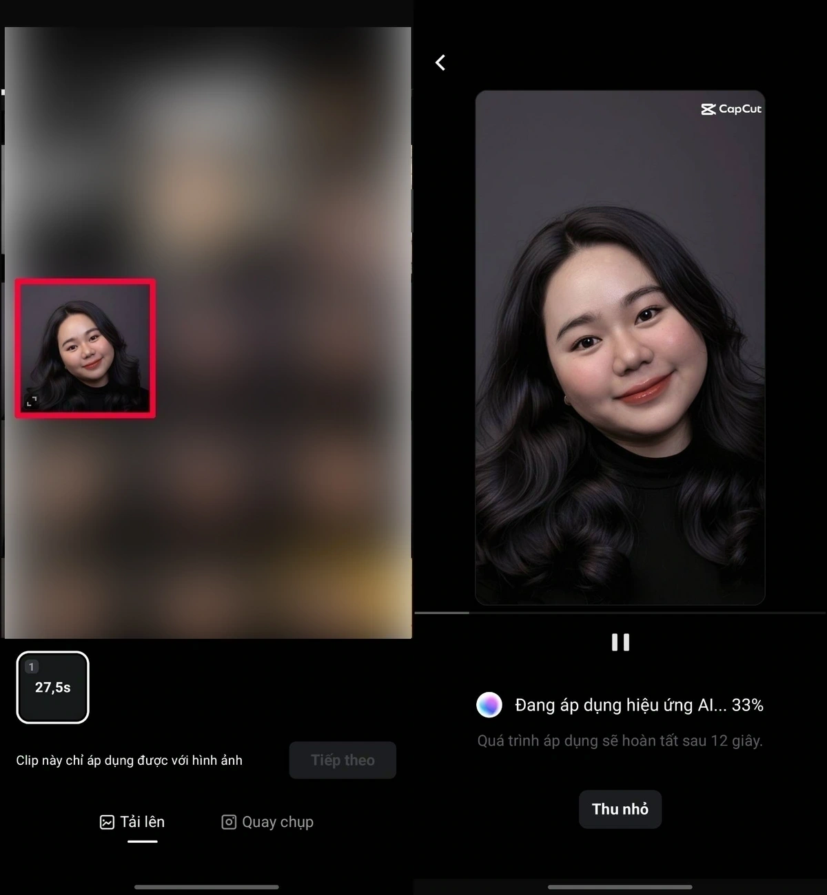 Tạo ảnh đứng giữa trời tuyết bằng AI 3