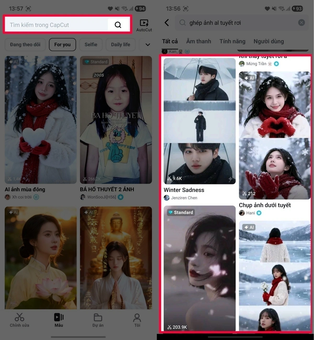 Tạo ảnh đứng giữa trời tuyết bằng AI