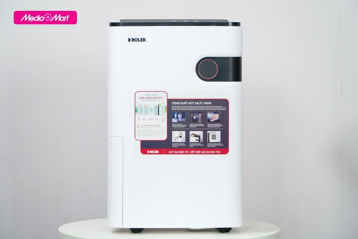 Thiết kế nổi bật với gam màu trắng hiện đại