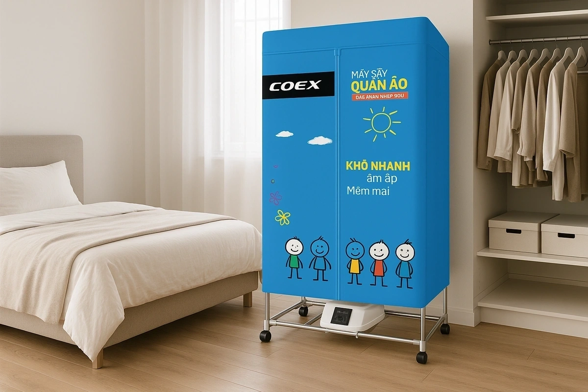 Tủ Sấy Quần Áo Coex CD-6105 (900W)