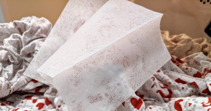 Tuy nhiên nó có thể làm tắc bộ lọc xơ vải của máy sấy quần áo