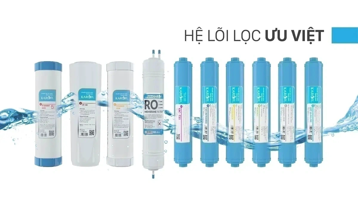 Các lõi lọc chức năng (Lõi số 5,6,7,...)