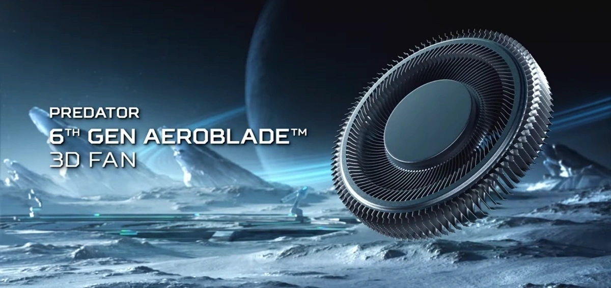 Hệ thống tản nhiệt kim loại AeroBlade 3D thế hệ 6 mới nhất kết hợp vật liệu dẫn nhiệt cao cấp Graphene TIM