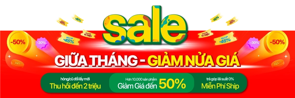 Sale giữa tháng - Phụ kiện giảm nửa giá