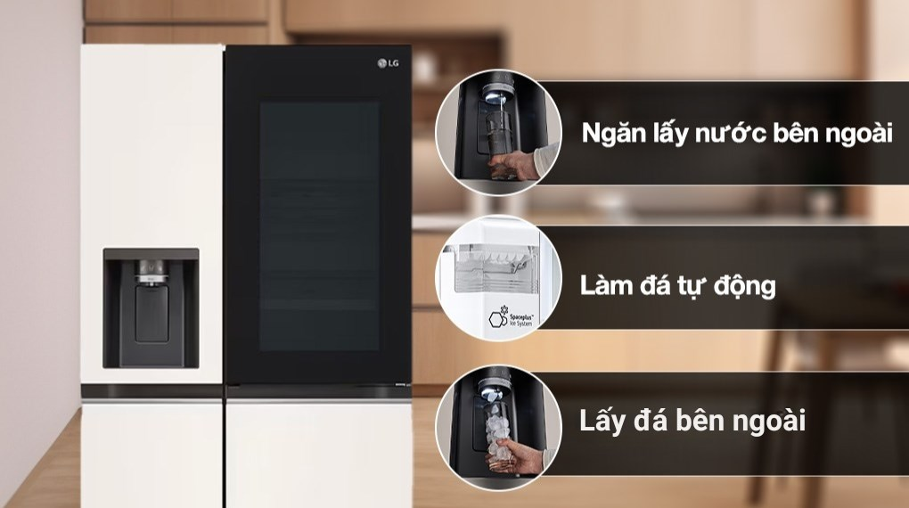Tủ lạnh LG Inverter 635 lít Side By Side InstaView Door-in-Door GR-X257BG