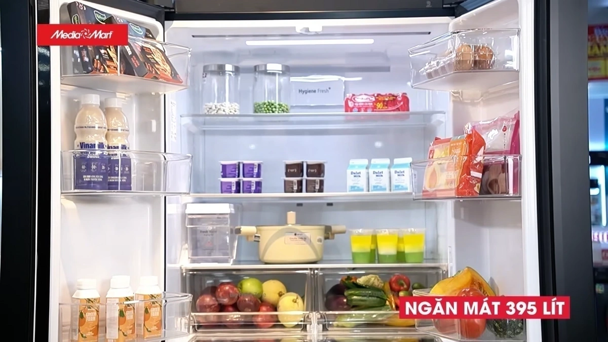 Dung tích 571 lít – Không gian lưu trữ rộng rãi cho gia đình đông người
