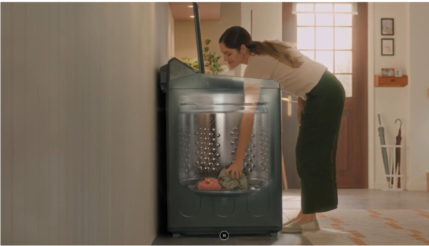 Khối lượng giặt lớn, đáp ứng đầy đủ nhu cầu giặt giũ của gia đình