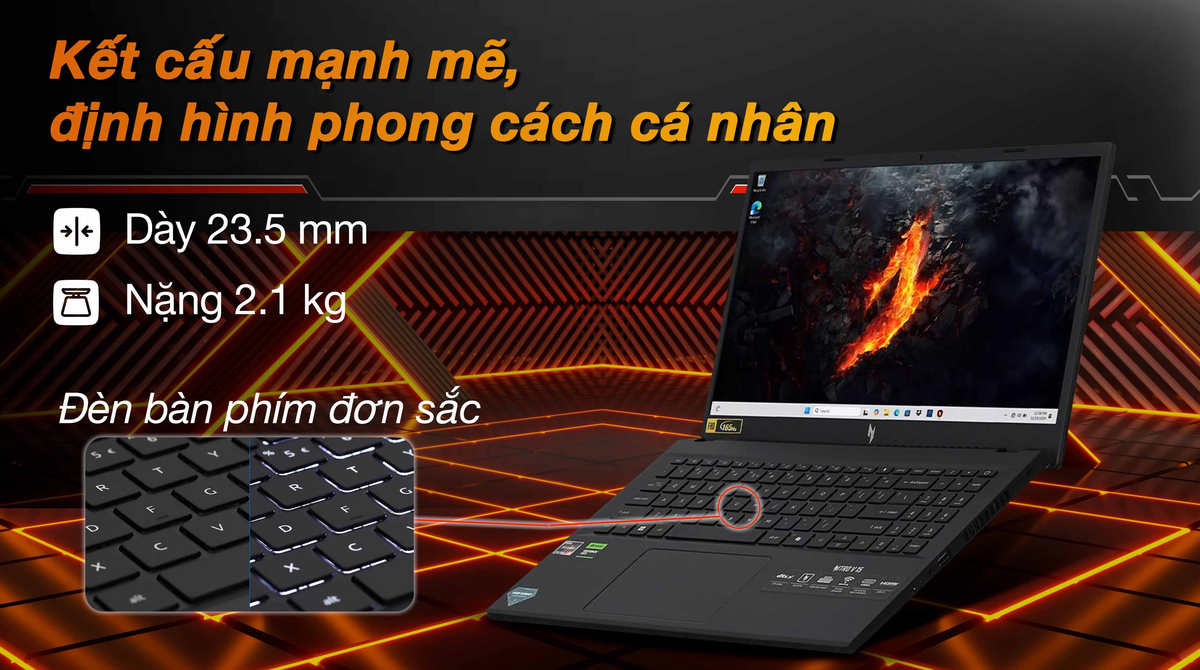 Laptop Gaming ACER Nitro V ANV15-41-R1JY