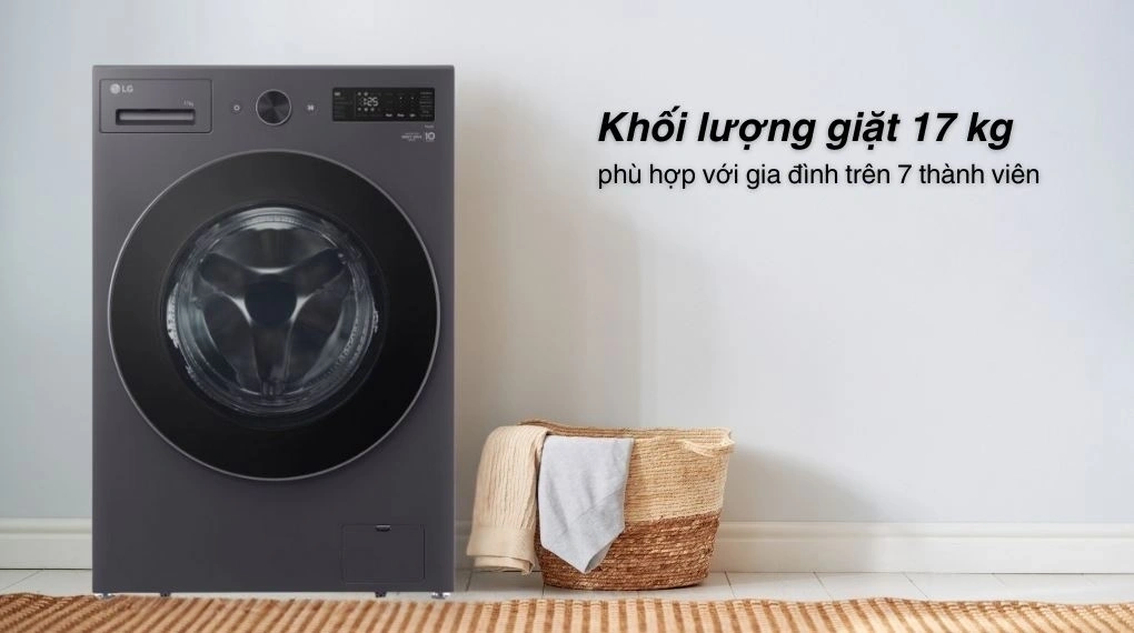 Sức chứa khủng 17kg – Giải quyết mọi nỗi lo dồn ứ