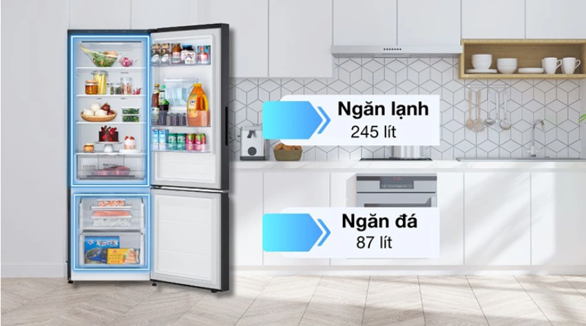Tủ lạnh ngăn đá dưới có lấy nước ngoài tiện lợi