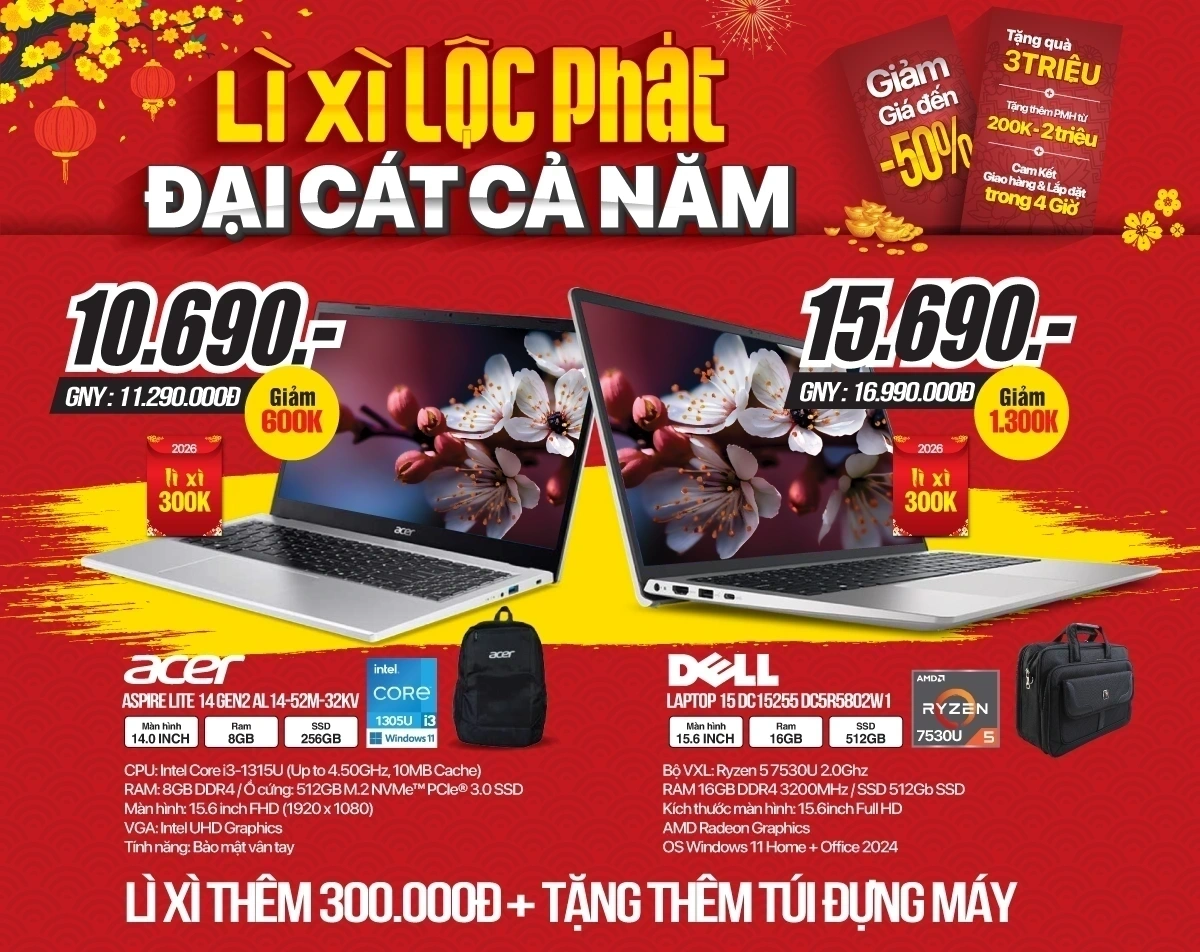 Laptop & PC: Khởi đầu năng suất - Ưu đãi đến 29%