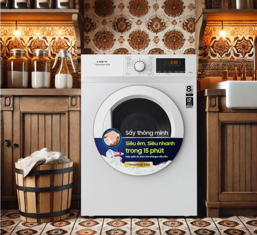 Sấy khô nhanh chóng, tiết kiệm thời gian