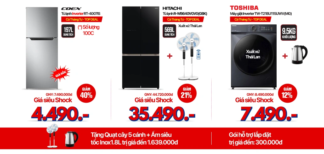 Cá tháng Tư - Điện lạnh giảm sốc 50% đón hè