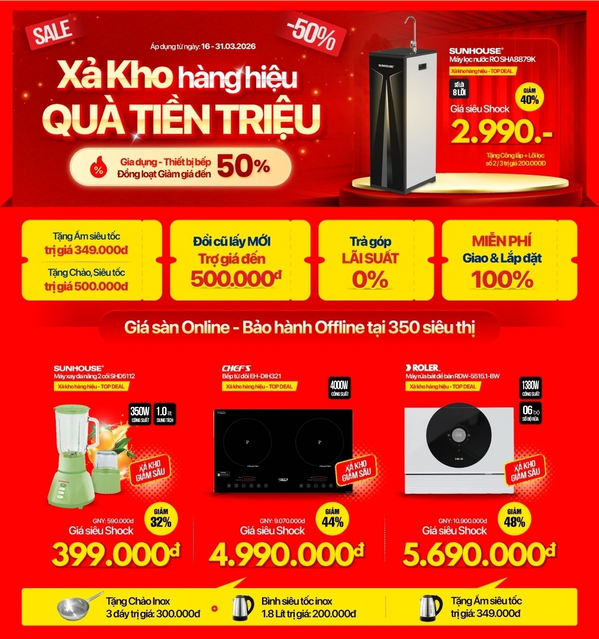 Gia dụng xả kho đón hè, Quạt mát chỉ từ 399k