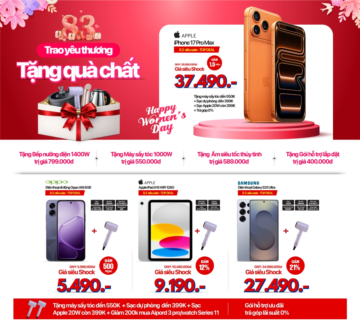 Săn Deal hàng hiệu - Smartphone giảm đến 2.5 triệu