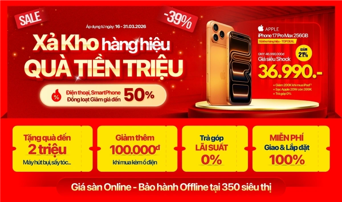 Smartphone giảm đến 50%, Trả góp lãi suất 0%