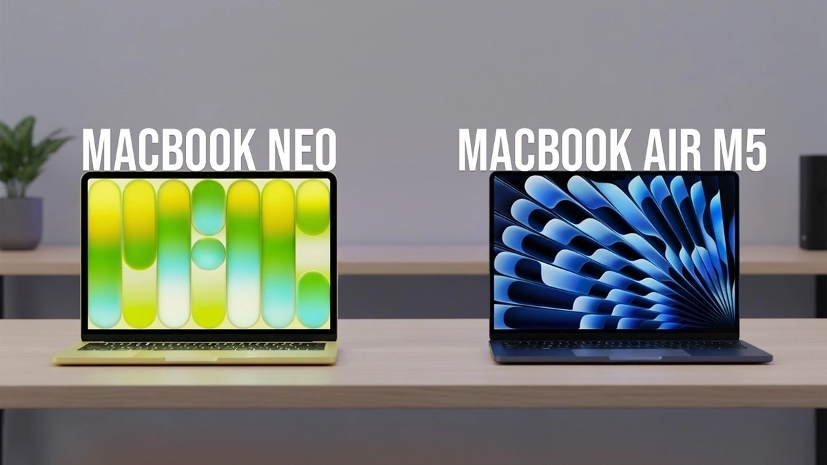 So sánh MacBook Neo và MacBook Air M5 mới ra mắt của Apple