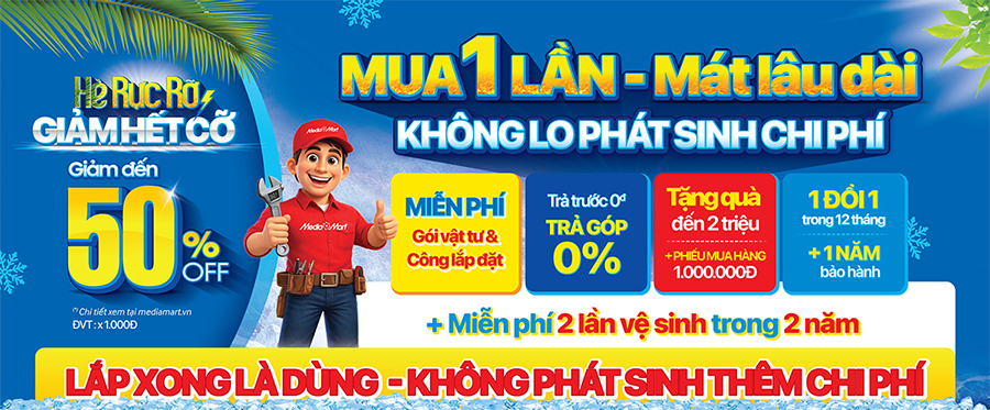 BẢNG BÁO GIÁ VẬT TƯ & CÔNG LẮP ĐẶT ĐIỀU HÒA
