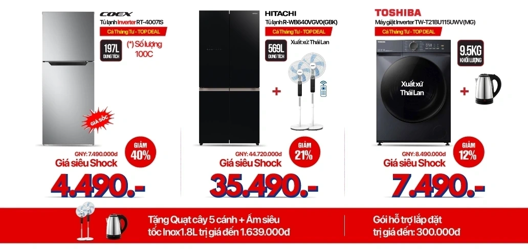 Cá tháng Tư - Điện lạnh giảm sốc 50% đón hè