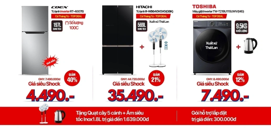 Cá tháng Tư - Điện lạnh giảm sốc 50% đón hè