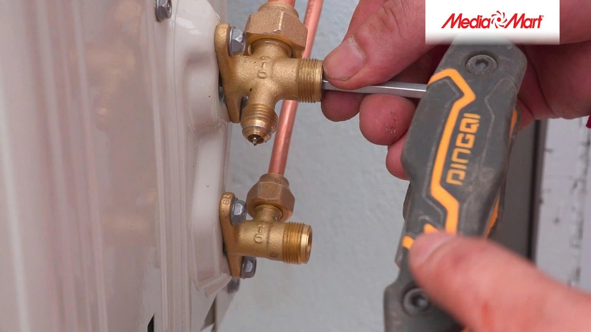 Cách đi ống đồng và lắp dàn nóng điều hòa đúng cách