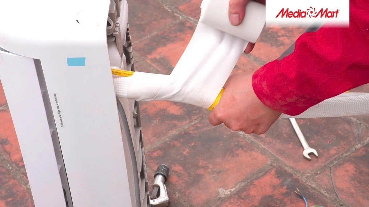 Cách đi ống đồng và lắp dàn nóng điều hòa đúng cách