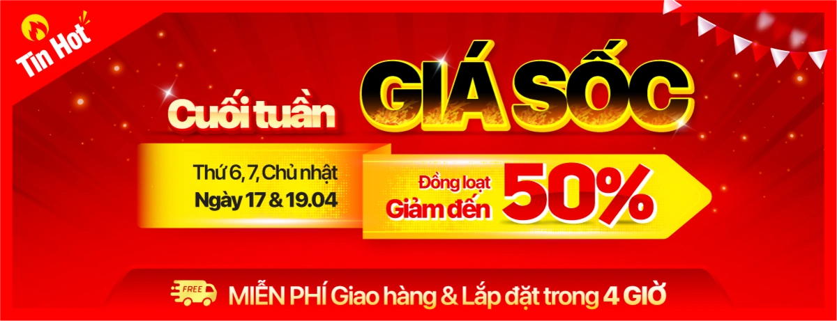 Cuối tuần giá sốc - Điện máy giảm đến 50%