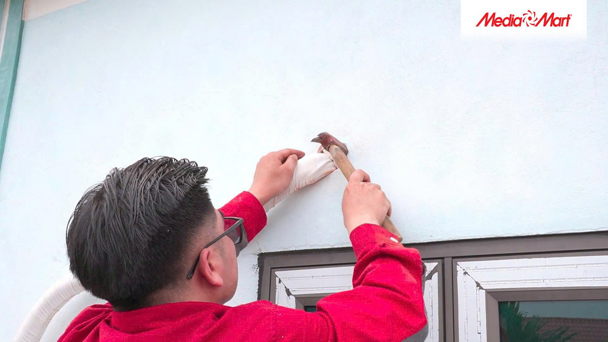 Đi ống đồng, ống thoát nước ra bên ngoài