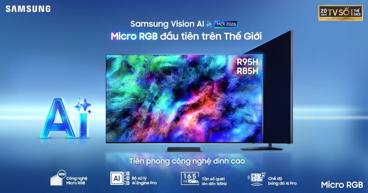 Tái định nghĩa trải nghiệm nghe nhìn cao cấp cùng các dòng Samsung AI TV