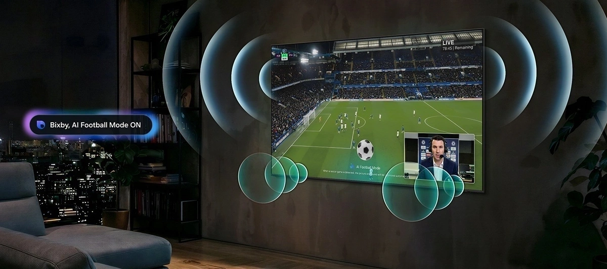 trợ lý Vision AI Companion và Chế độ Bóng đá AI Pro trên Samsung AI TV