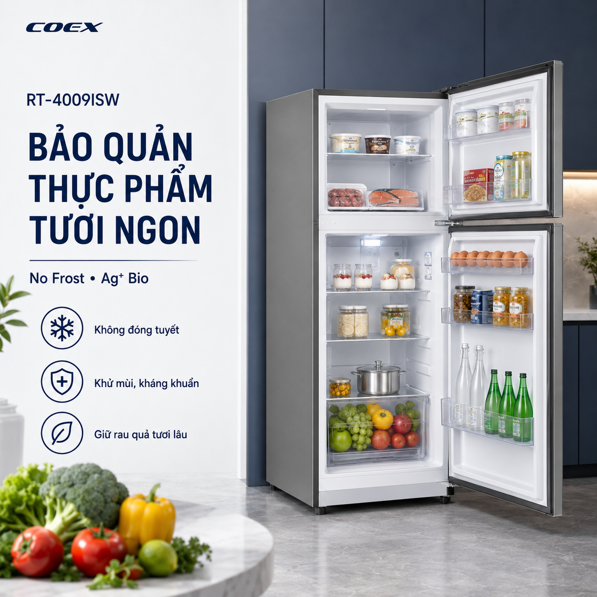Bảo quản thực phẩm tươi ngon, giữ trọn dưỡng chất