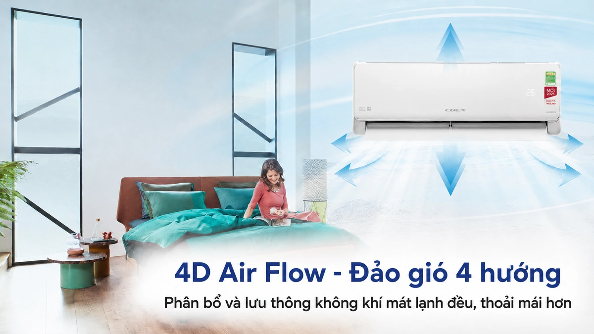 Điều hòa Coex 1 chiều Inverter 1.5HP (12000BTU) CA-12IN35