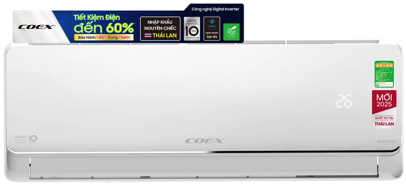 Điều hòa Coex 1 chiều Inverter 9000BTU CA-09IN35: Giá tốt, tiết kiệm