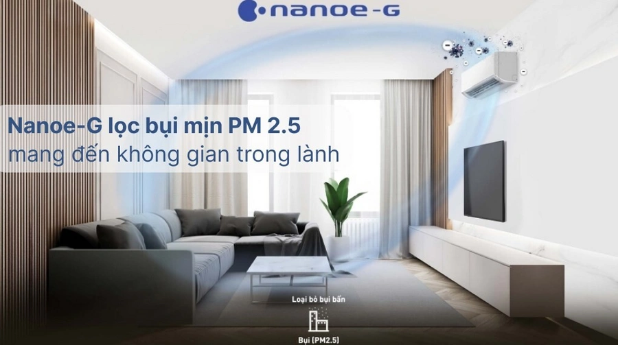 Điều hòa Panasonic 1 chiều Inverter 1HP (9040BTU) CS-PU9AKH-8M