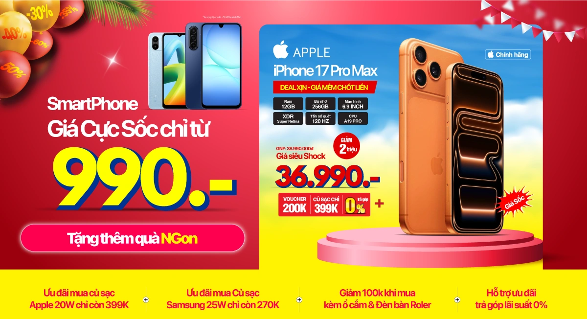 Hè rực rỡ, Điện thoại giảm hết cỡ đến 3 triệu