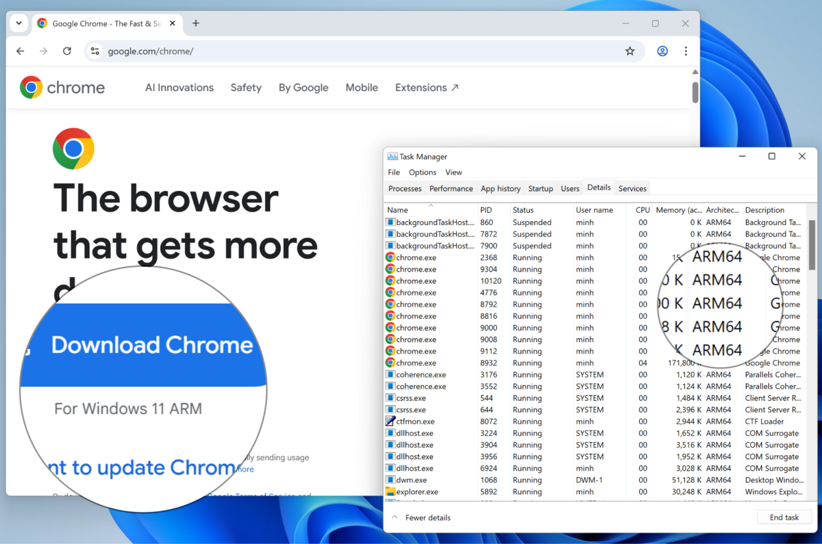 Laptop Snapdragon có chạy được Chrome, Edge, Firefox và các trình duyệt khác không?