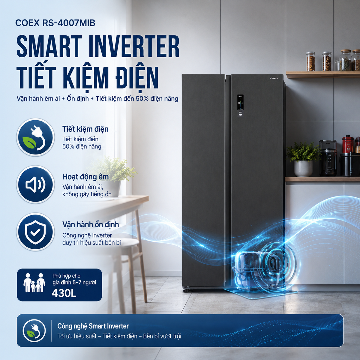 Nhiều công nghệ và tính năng bảo quản tiên tiến