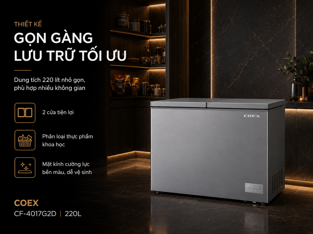 Thiết kế độc lập, lưu trữ không lo lẫn mùi