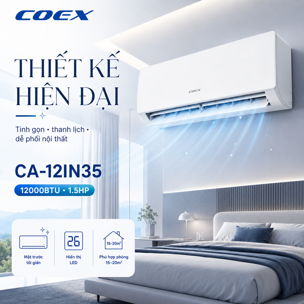 Thiết kế hài hòa không gian, dễ lắp đặt