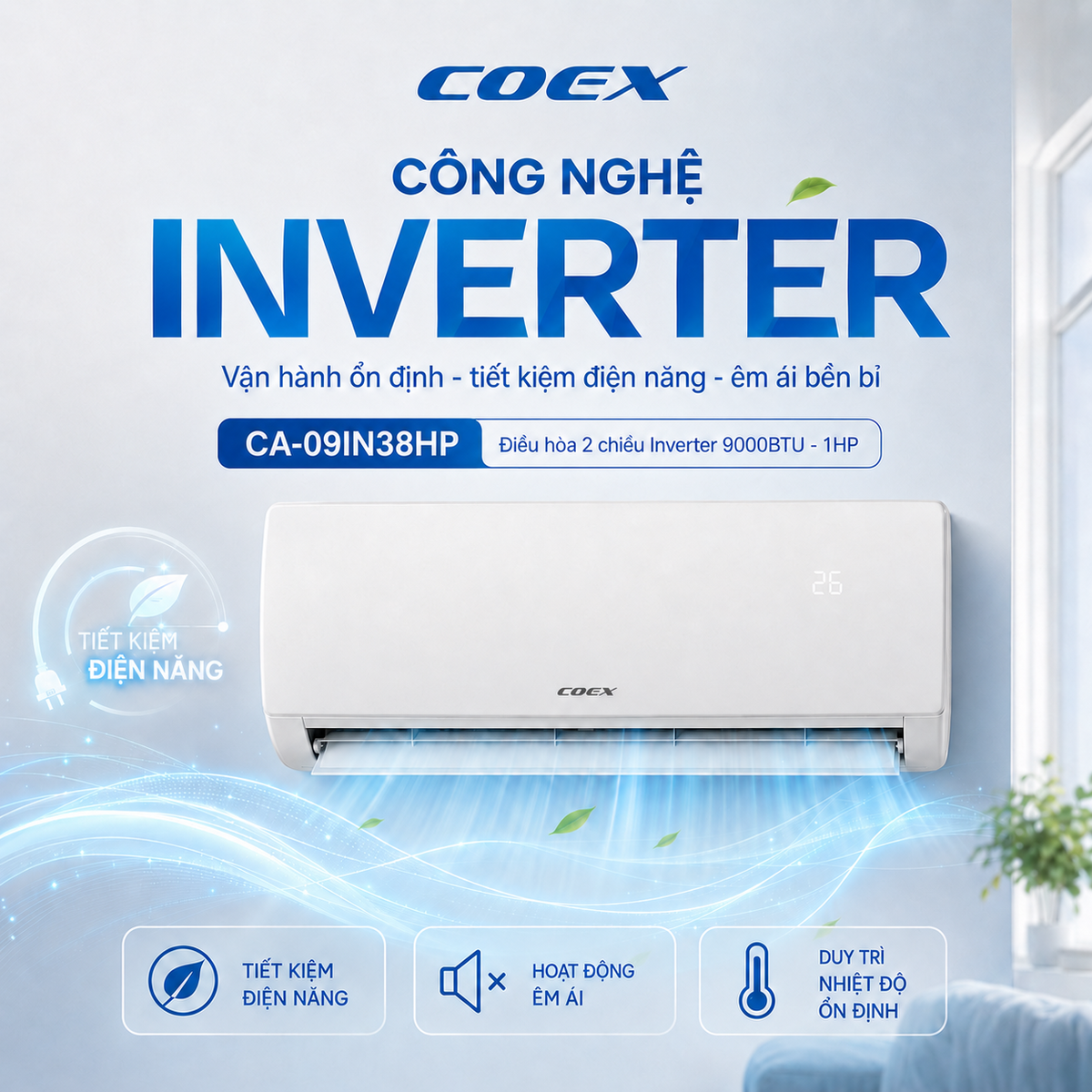 Vận hành bền bỉ, ổn định, tiết kiệm điện năng tới 60%