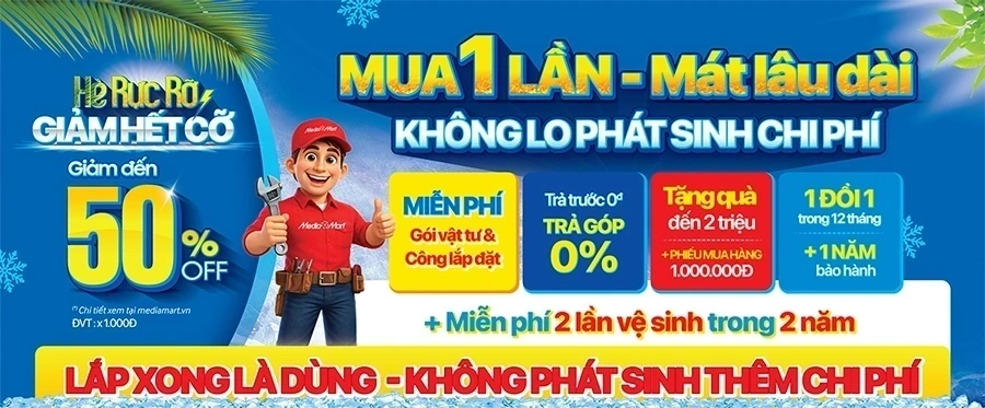 BẢNG BÁO GIÁ VẬT TƯ & CÔNG LẮP ĐẶT ĐIỀU HÒA